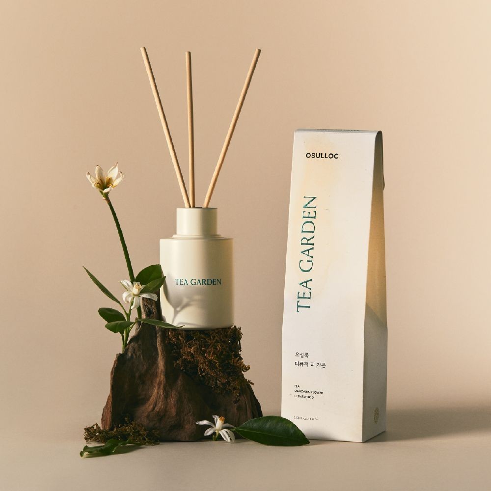 Osulloc Tea Garden Diffuser 100ml Jeju Green Tea Mandarin Flower Cedarwood Scen
