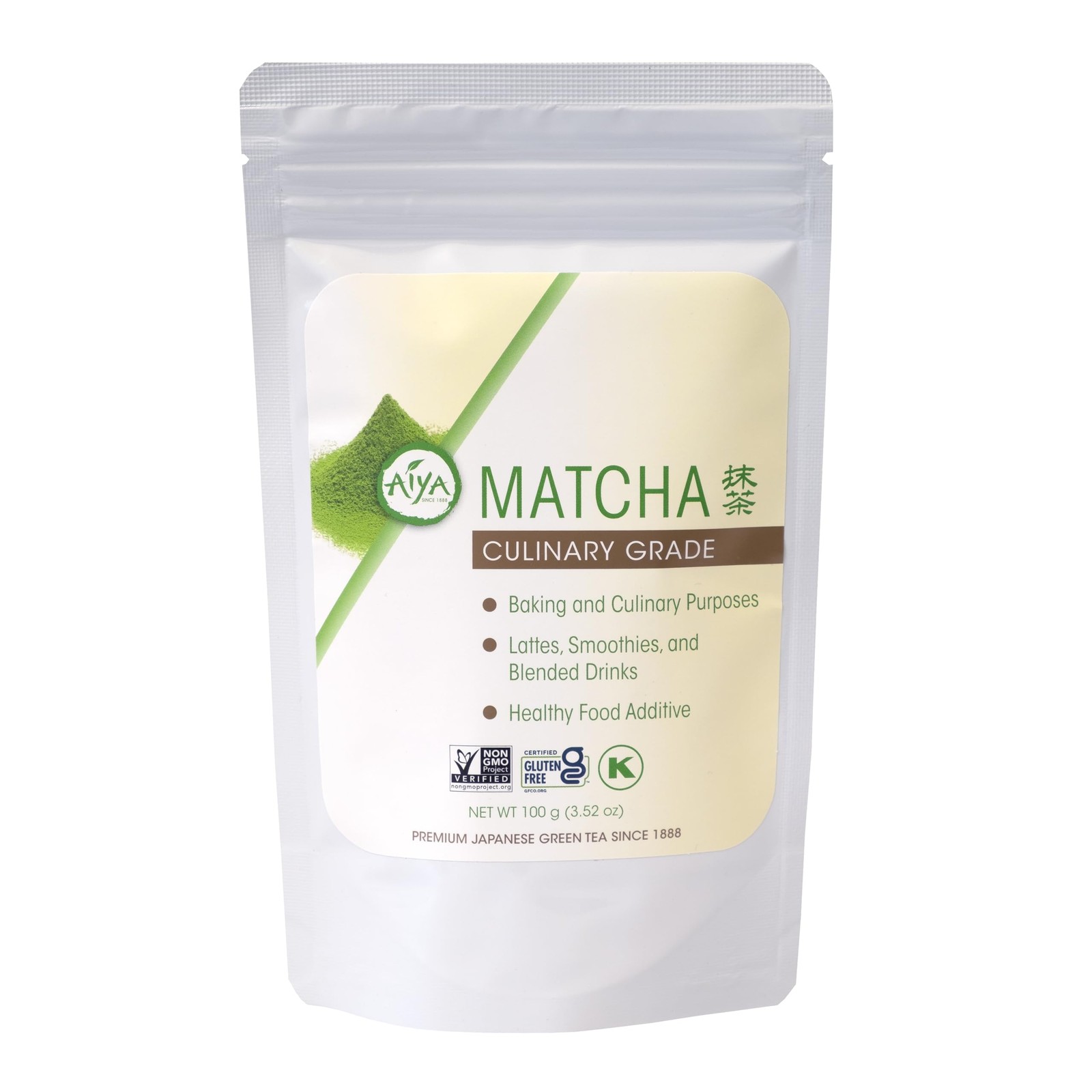 Aiya Authentic Japanese Origin Culinary Grade Matcha Green Tea Powder, 100g …