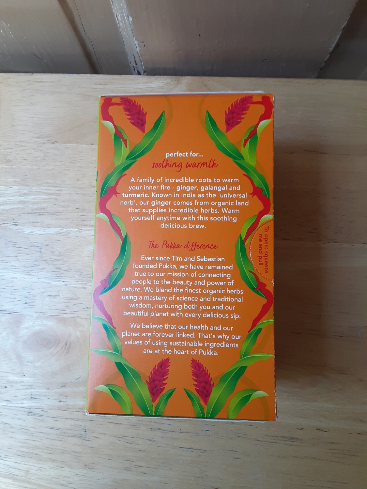 Pukka Three Ginger Organic Tea 20 tea sachets Exp. DATE July 2027