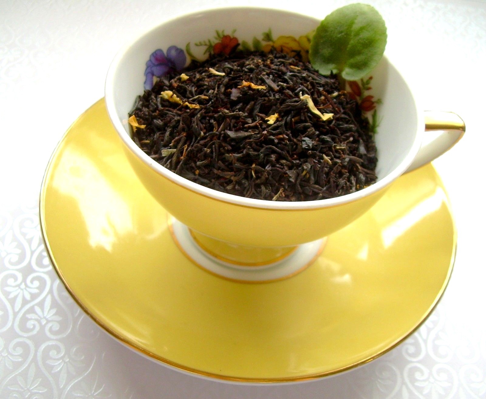 Tea Ginger Peach Loose Leaf Aged Asian Black Fruity Tea Blend Natural CB