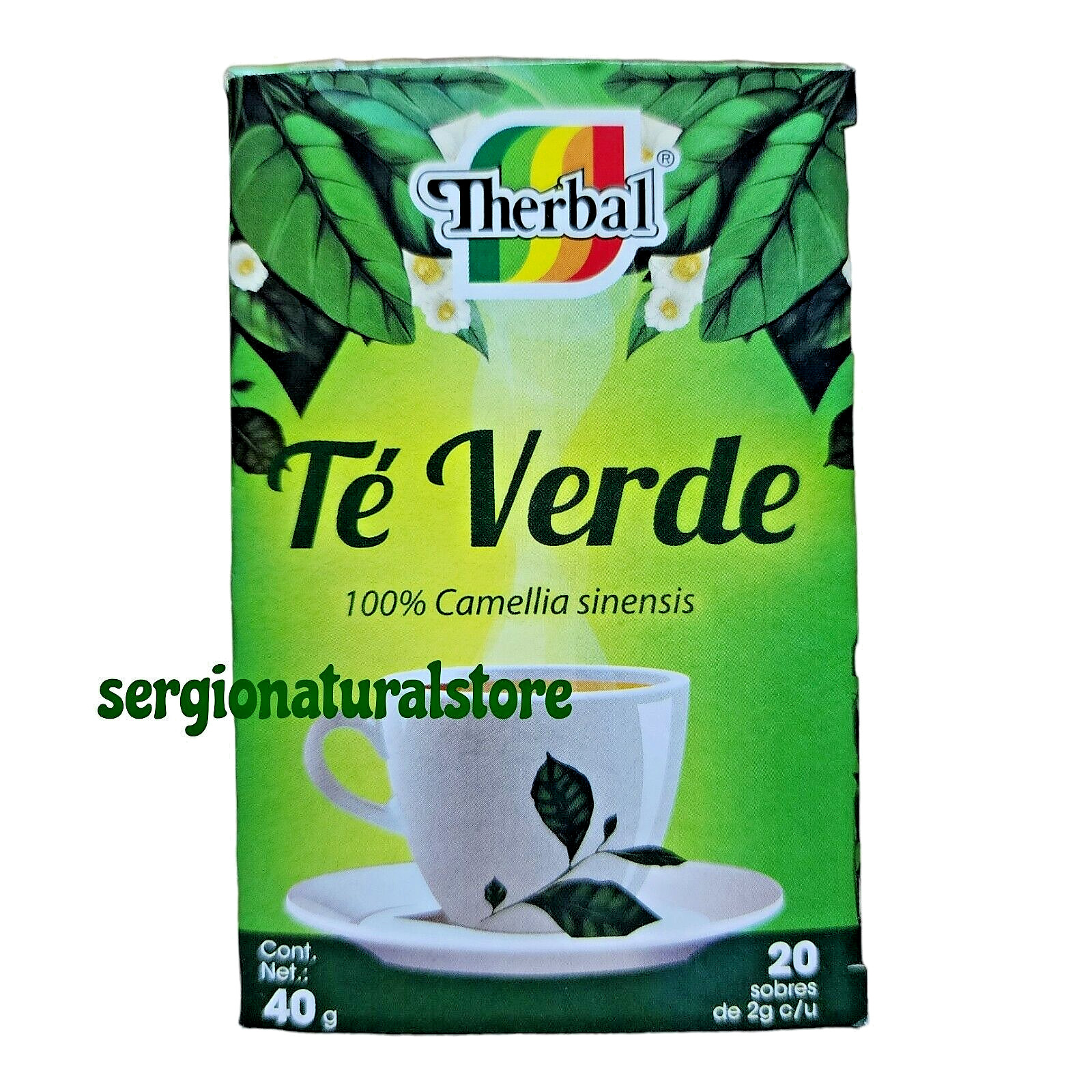 3 Packs Te Verde Mexicano 100% Camellia Sinensis Green Tea 60 Bags Free Shipping