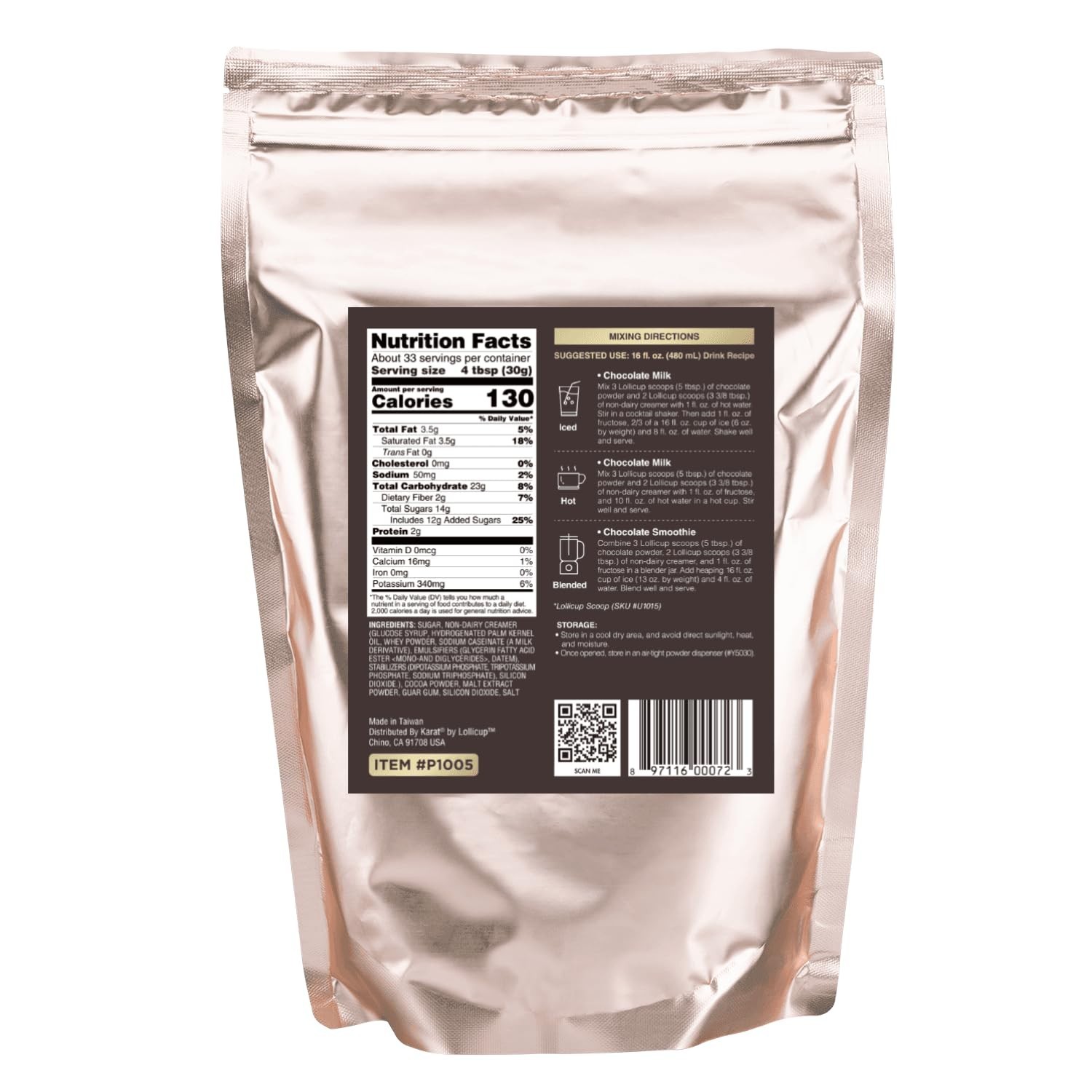 2.2 lbs Chocolate Powder