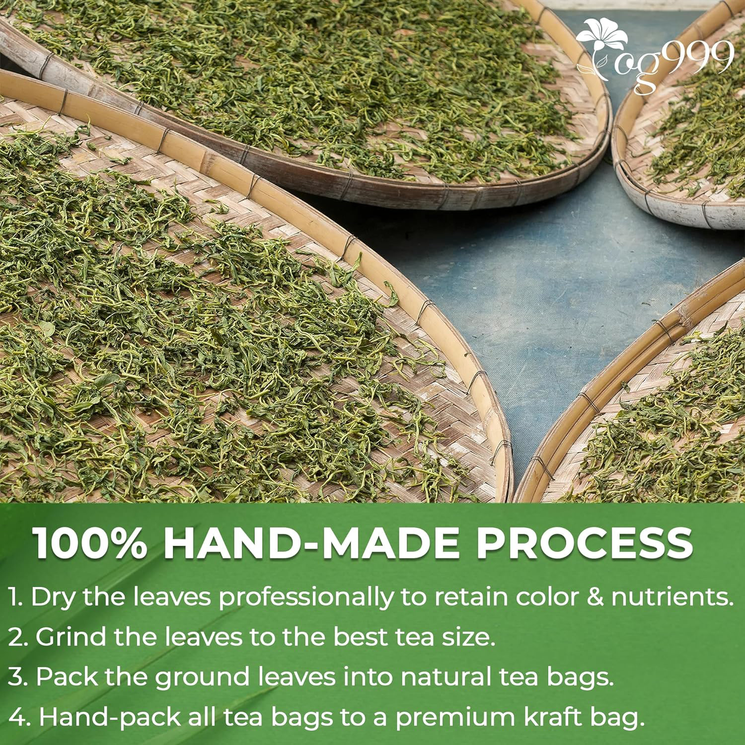 TOG999, 40 Thyme Leaf Tea Bags, 100% Natural & Pure Thyme Leaves. Loose Leaf No