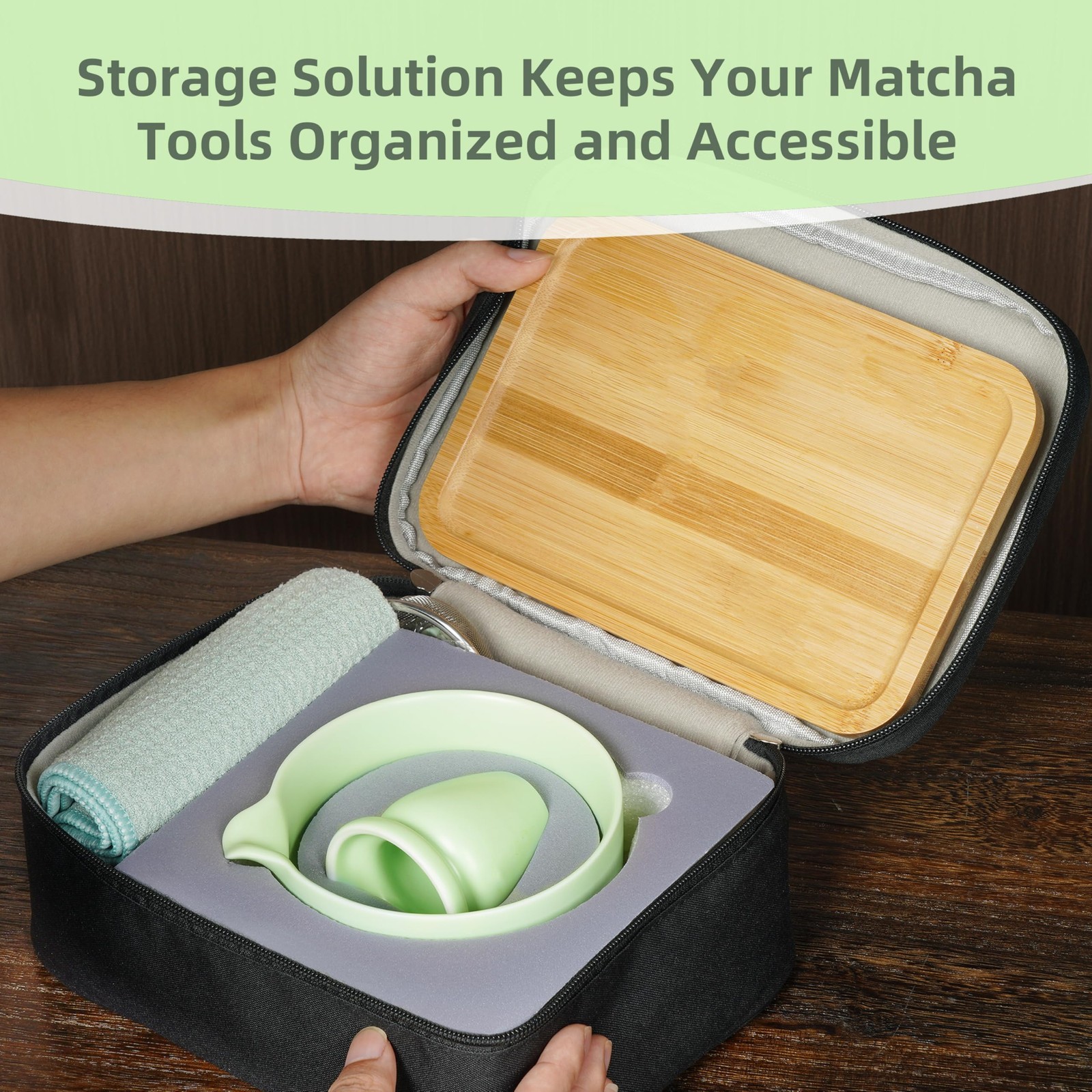 Best Travel Matcha Set with Portable Storage Bag, 9-Piece Japanese Kit includes