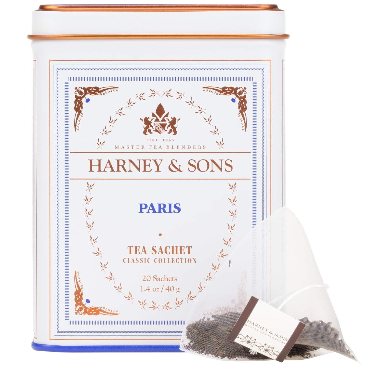 Harney & Sons Paris Black Tea – 20 Sachets | Fruity Vanilla & Caramel Blend