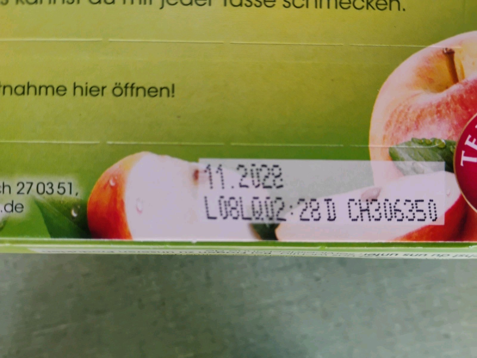 Teekanne Tea Apple 20 Bags 3-Pack Exp 11/2028