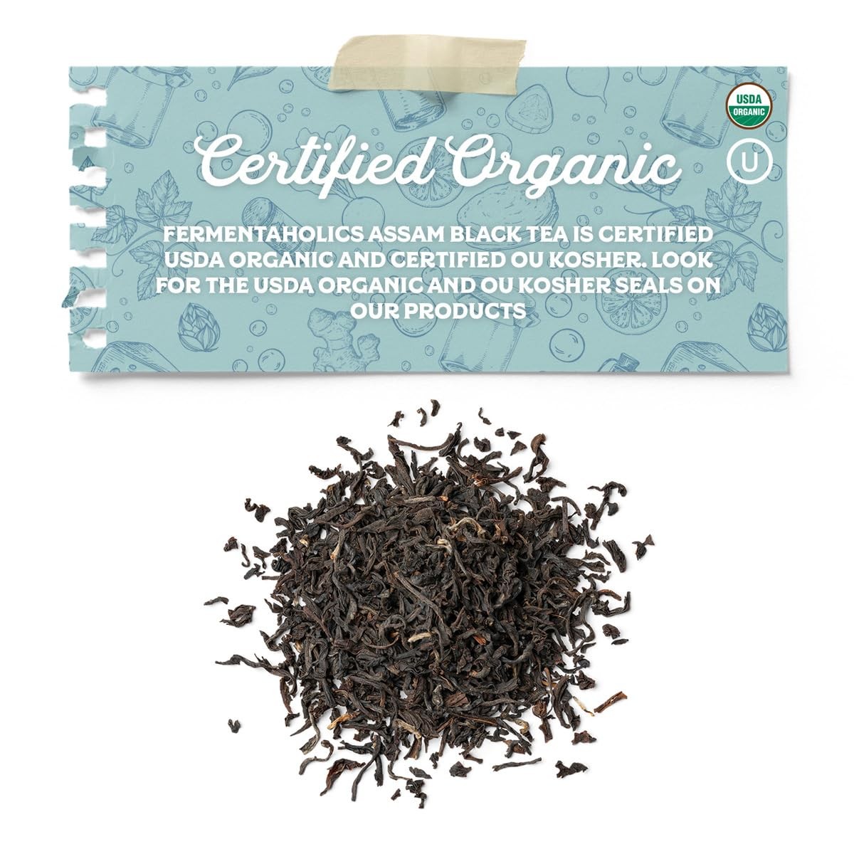 Assam Black Tea – 4 oz – USDA Certified Organic Loose Leaf – OU Kosher – Idea…