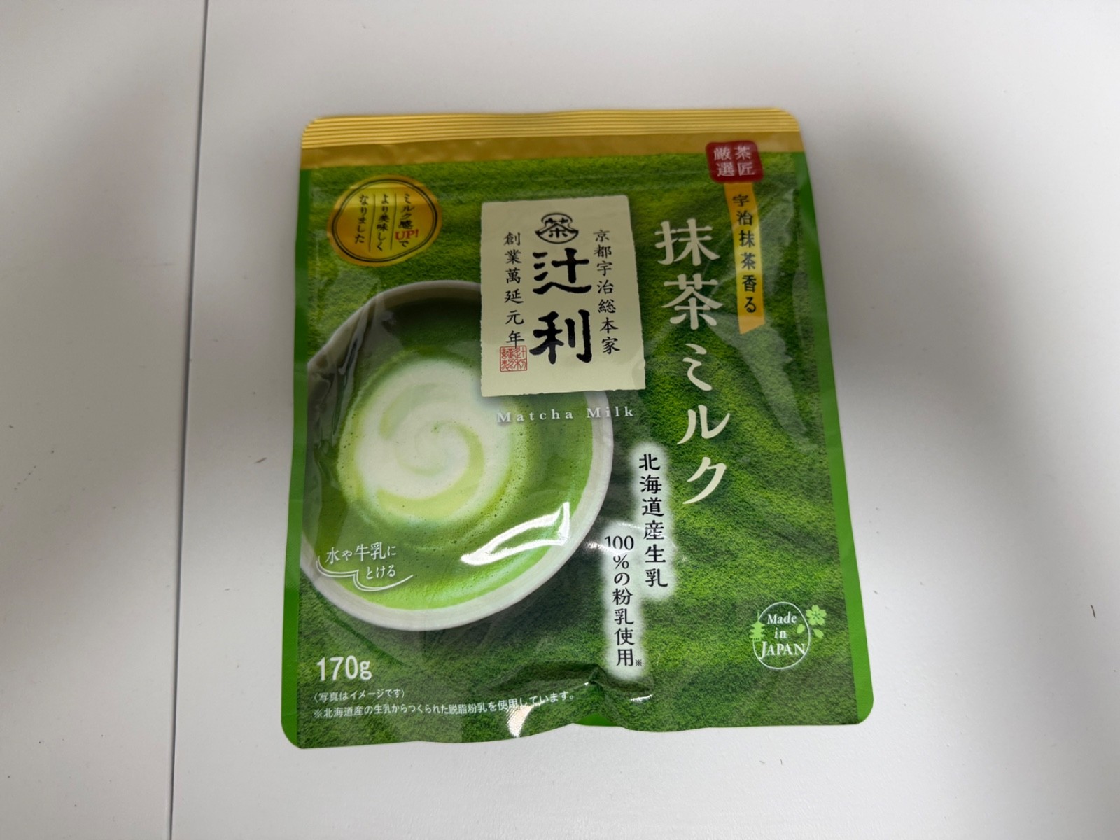 Japanese Matcha Milk Powder 170g Uji Tsujiri Green Tea Latte Made in Japan