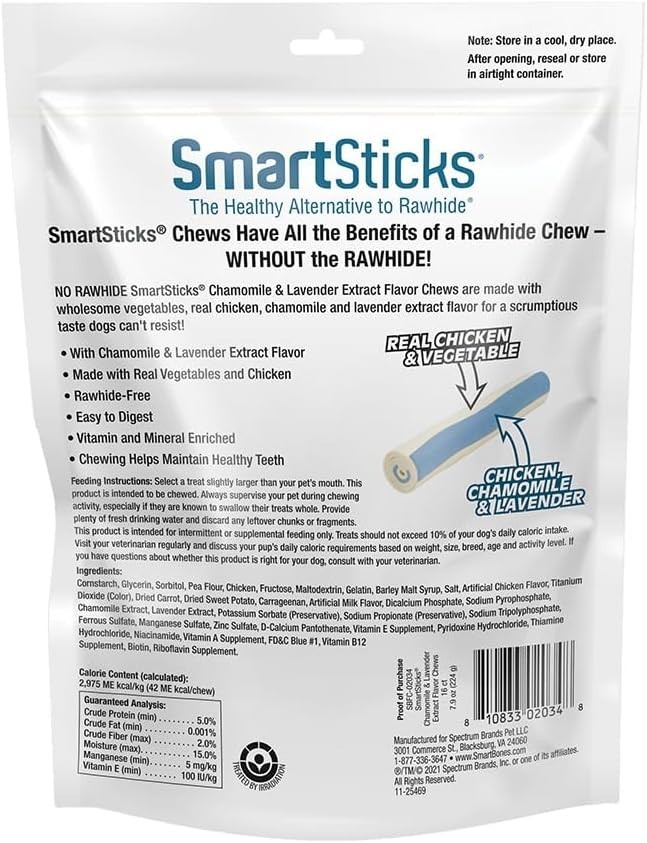 SmartSticks Chamomile and Lavender Flavor. 16sticks Packaging May Vary