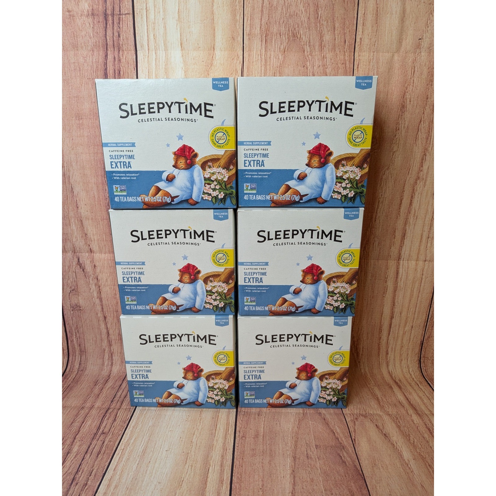 Celestial Seasonings Sleepytime Extra Herbal Tea 40 Count Pack of 6 Exp 6/2027