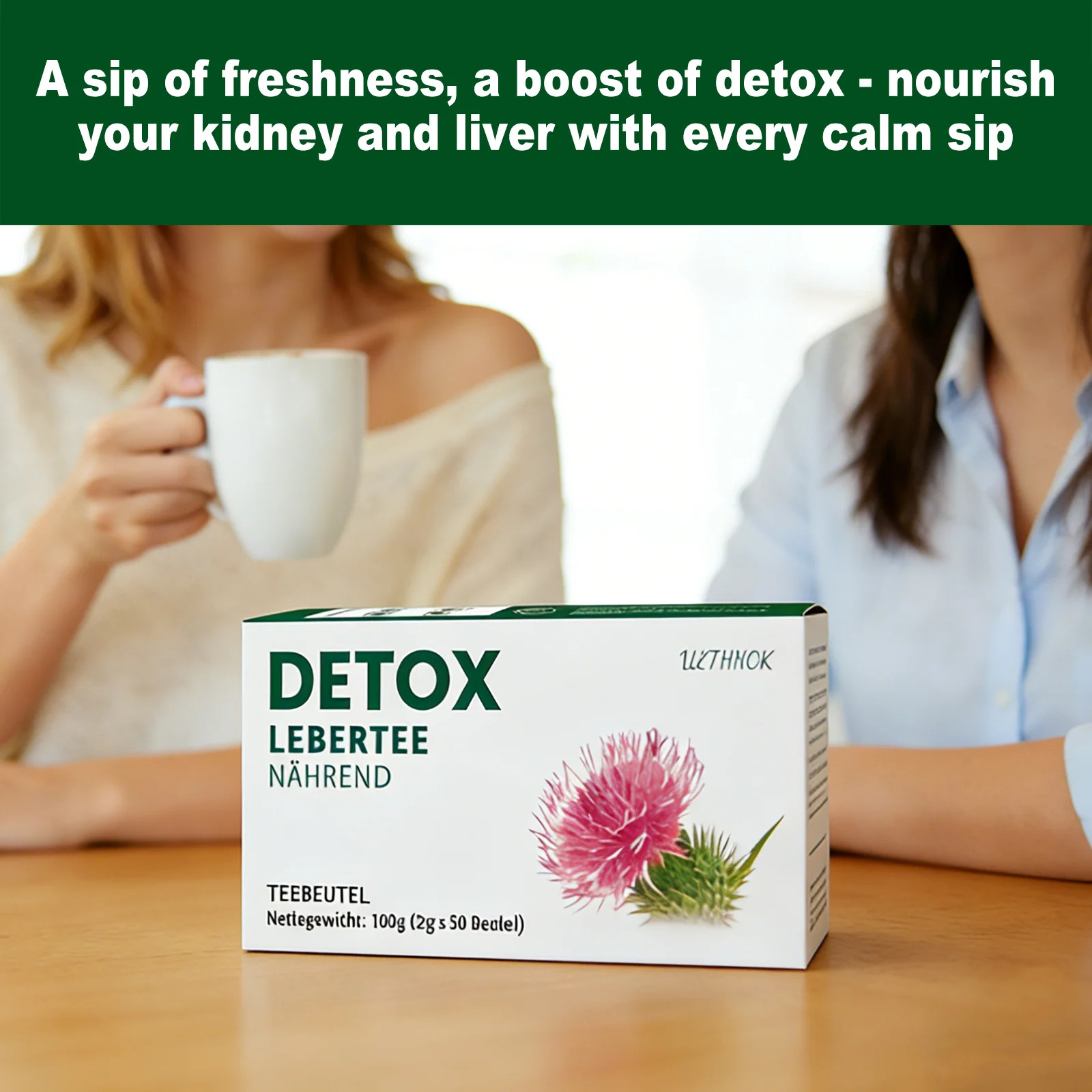 ULTHMOK Detox tea, Helps Detoxify the Liver, Supports Liver Regeneration and Hea