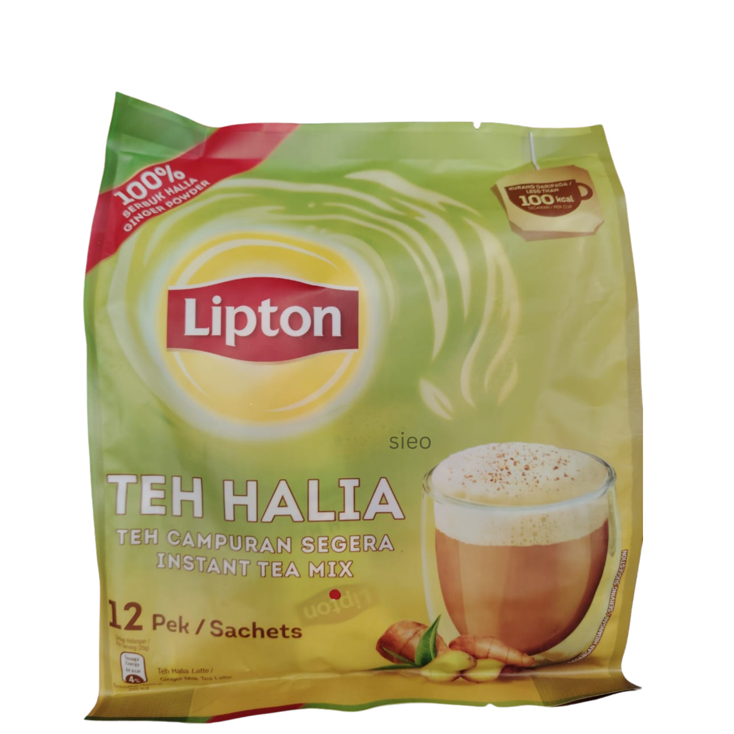 Lipton Ginger Milk Tea Latte 12 Sachets 240g Instant Tea Mix Halal Malaysia