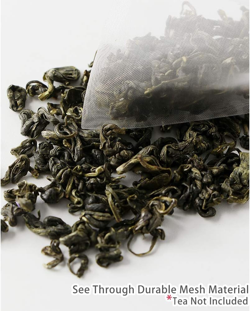 50 Pcs Tea Filter Bags Disposable Tea Bags for Loose Tea Herb Spice Empty Mesh S