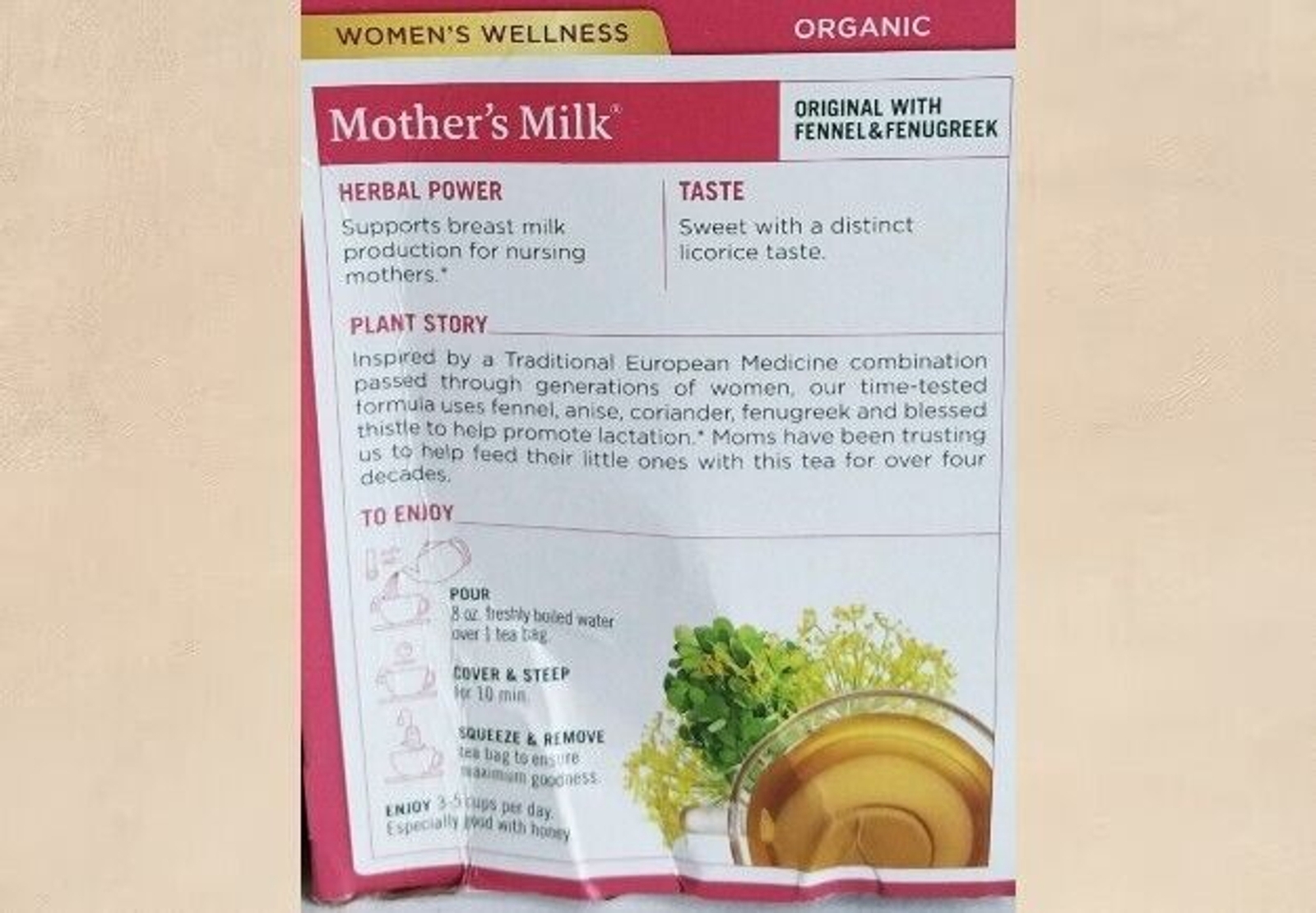 Traditional Medicinals Mothers Milk Tea 3 Boxes Wellness Exp 05/2027 Box Wear