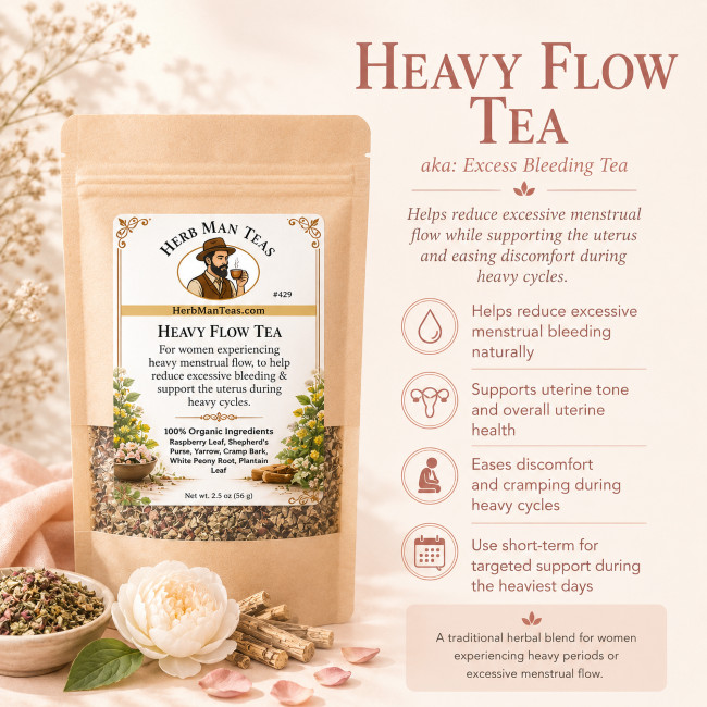 HEAVY FLOW TEA #429 | Reduces excessive menstrual flow and pelvic pain