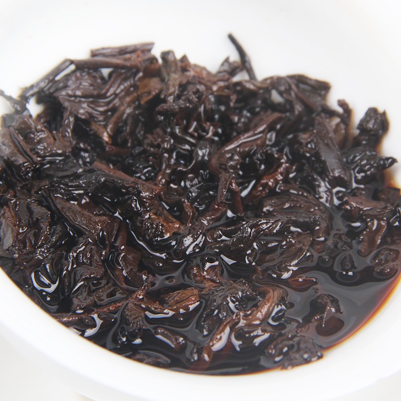 357g Pu’er Tea Ripe Tea Menghai Aged Aroma Yunnan Qizi Cake Tea Jinya Tea Cake