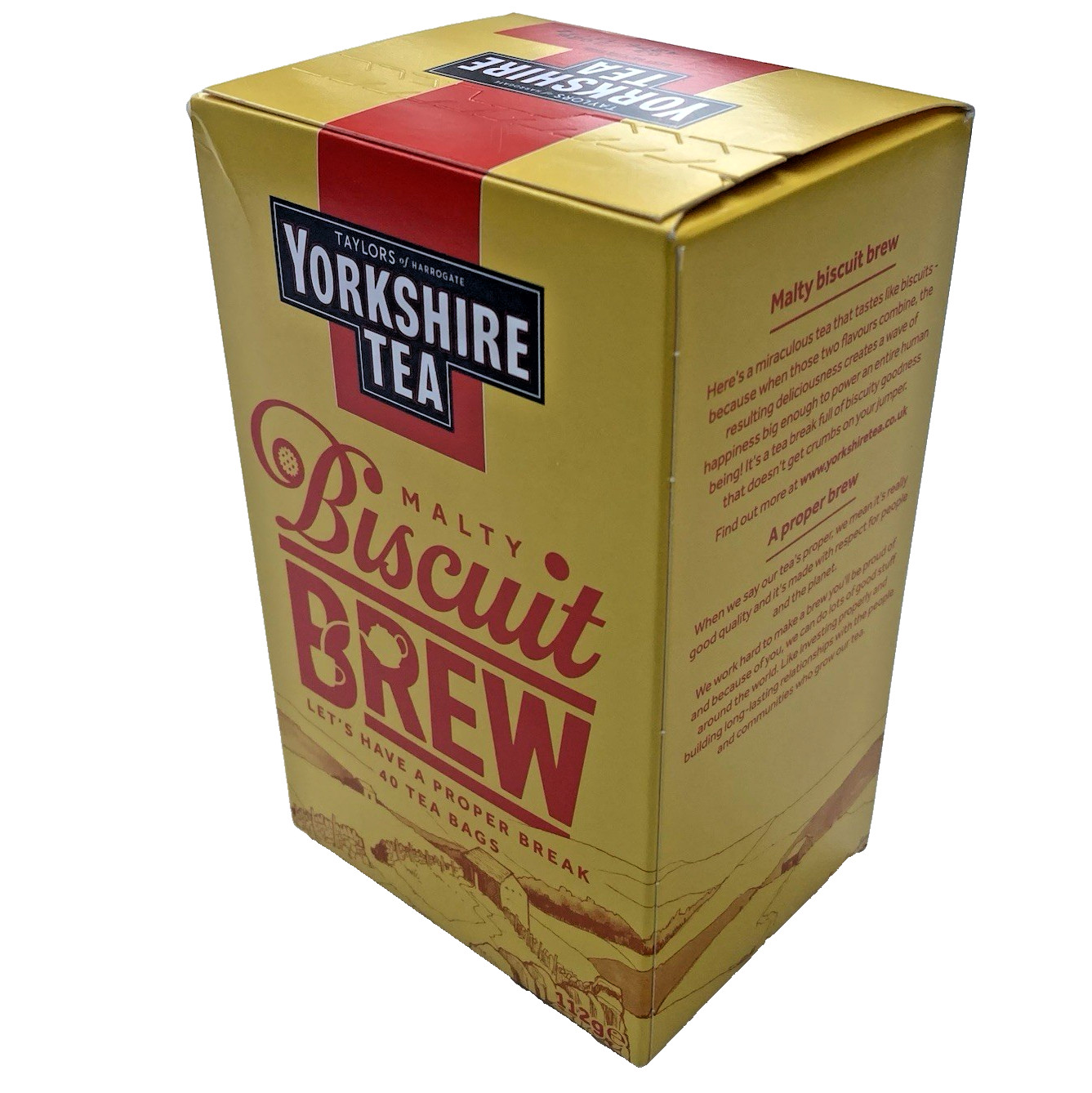Taylors of Harrogate Biscuit 40 Tea Bags Tastes Like Tea & Biscuits, 112 g