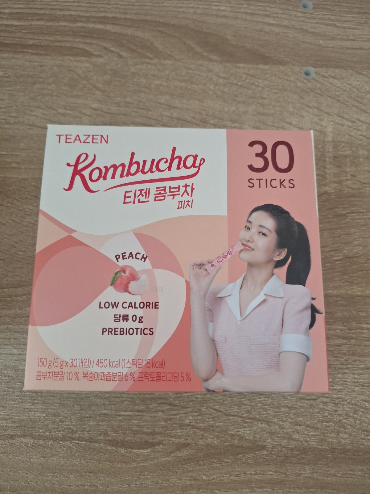 US Seller TEAZEN Kombucha 30 Sticks Peach Flavor