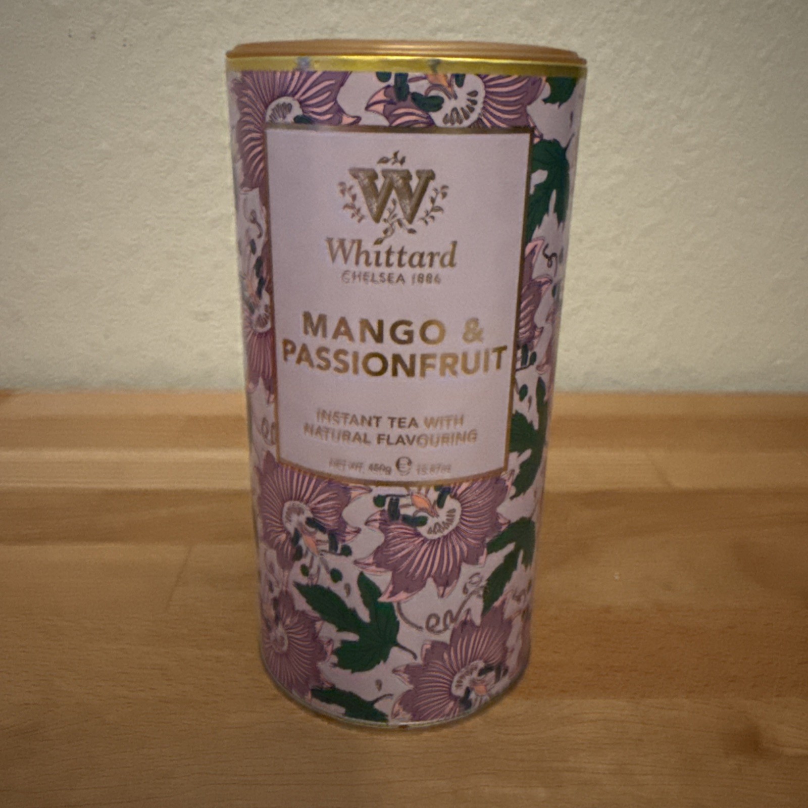 Whittard Mango & Passionfruit Flavour Instant Tea, 450g-15.87oz BB 4/2026