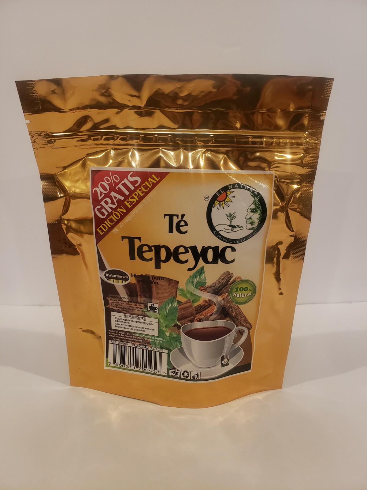TE TEPEYAC TEA 30 SOBRES/BAGS Ulceras, Riñones,Desinflamatorio,Acidez Estomacal