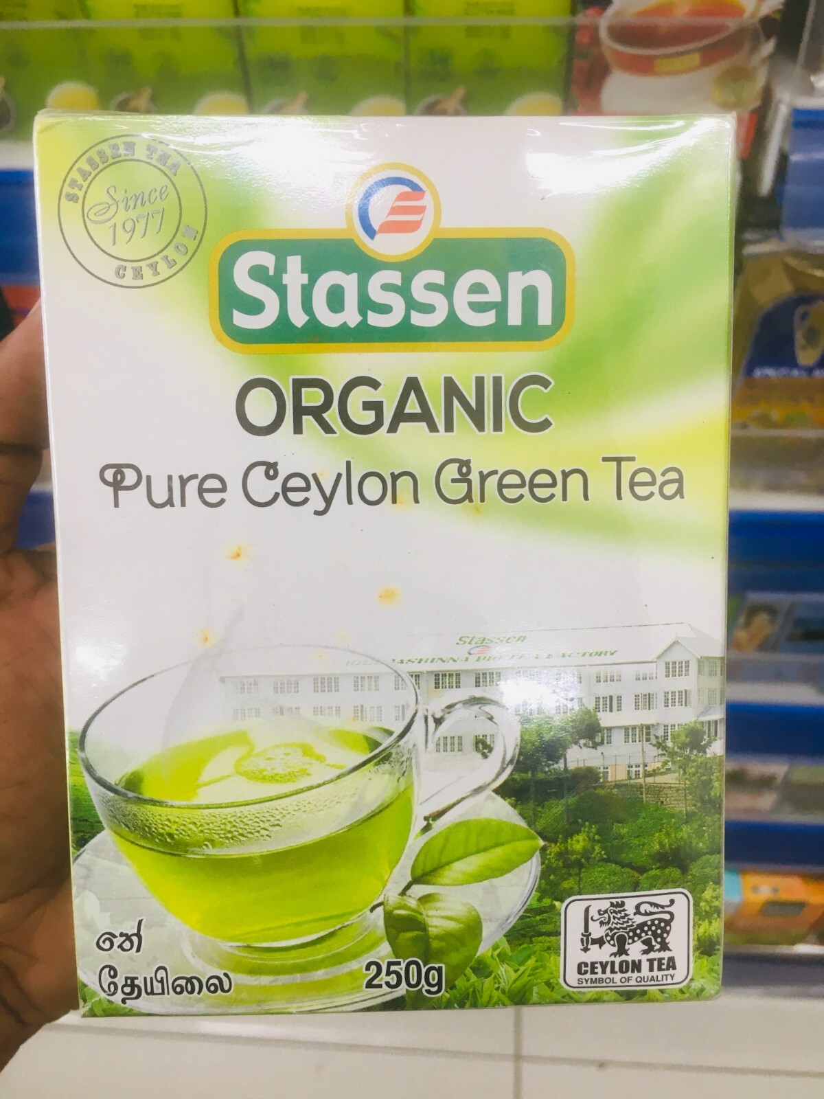 Stassen ORGANIC Pure Ceylon Green Tea Premium Quality Natural Green Tea