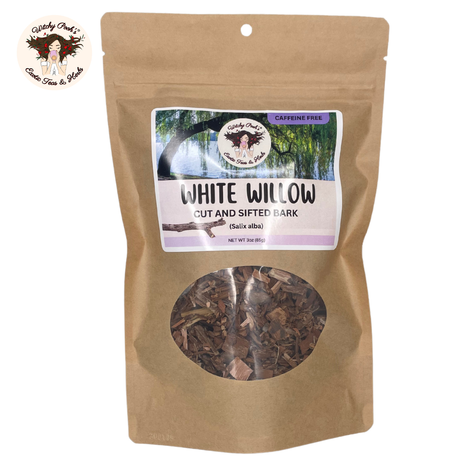 Witchy Pooh’s White Willow Tea – Cut and Sifted Bark, Caffeine Free