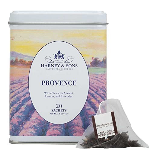 Provence Tea 20 Count Sachets Floral and Fruity Blend Inspired by France