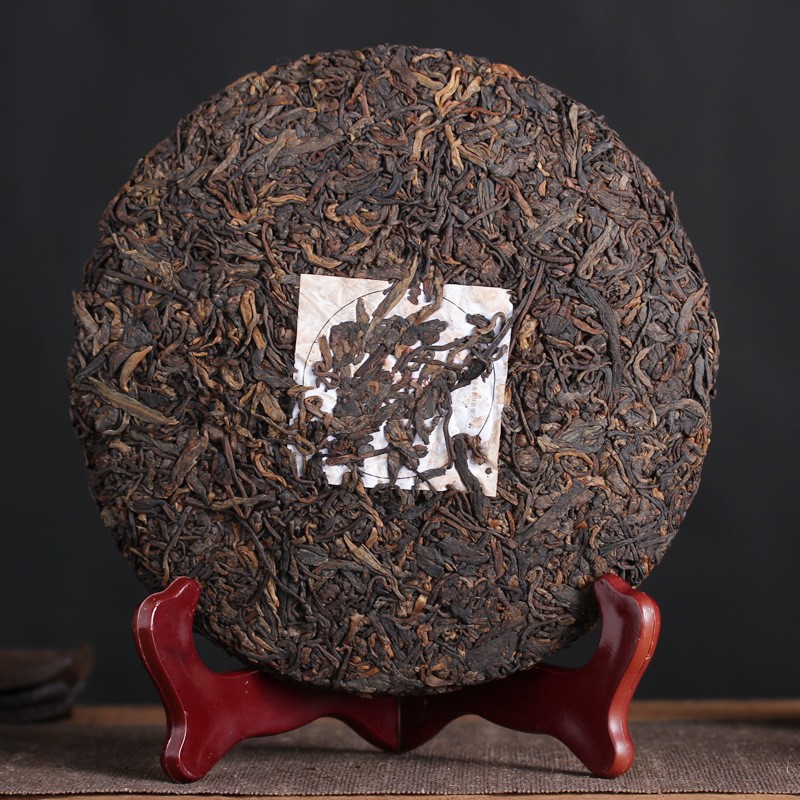 357g Yunnan Pu’er Tea 2017 Iceland Ripe Tea Qizi Cake Sweet Mellow