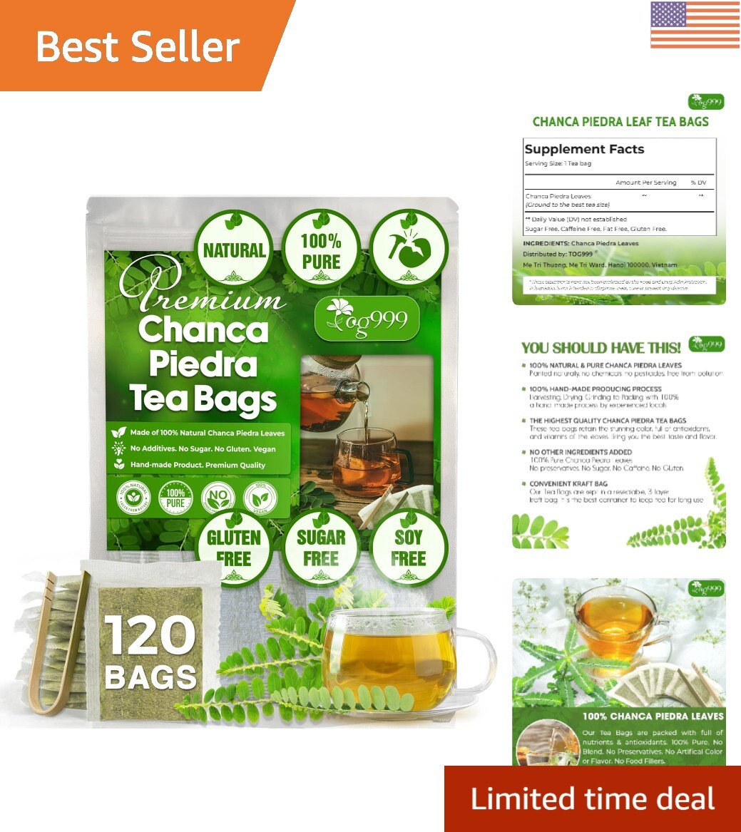 Convenient Chanca Piedra Tea Bags – 120 Count Natural Remedy for Busy Lifestyles