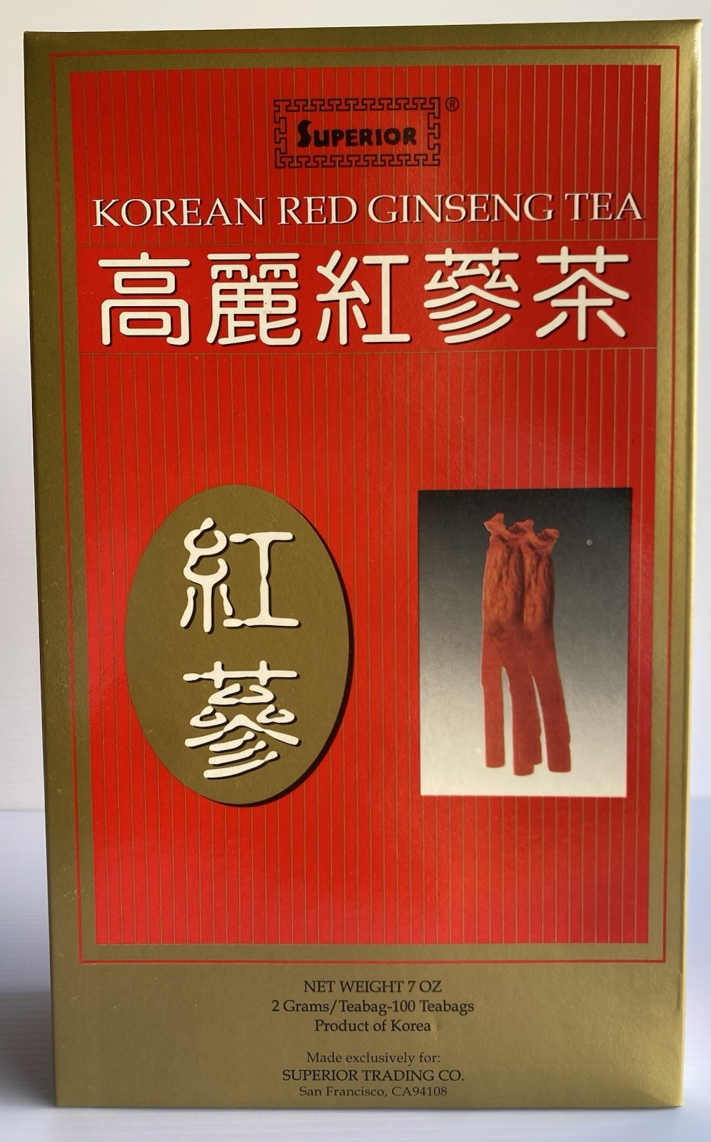 Korean Red Ginseng Tea 100 Packs 2 Grams Each Superior Brand Volume Discount