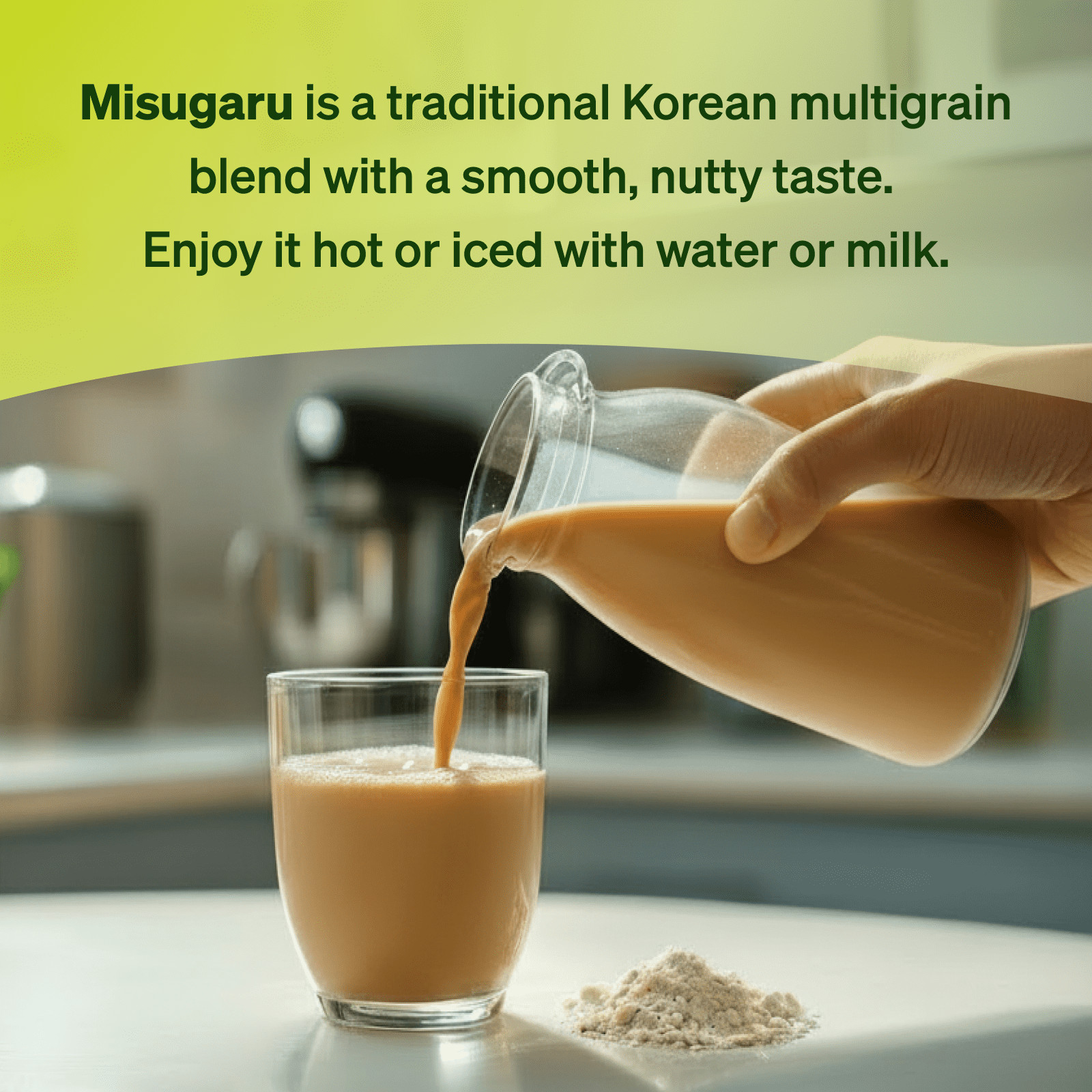 Damtuh Korean 15-Grain Roasted Grain & Yam Misugaru Powder, 12 Count