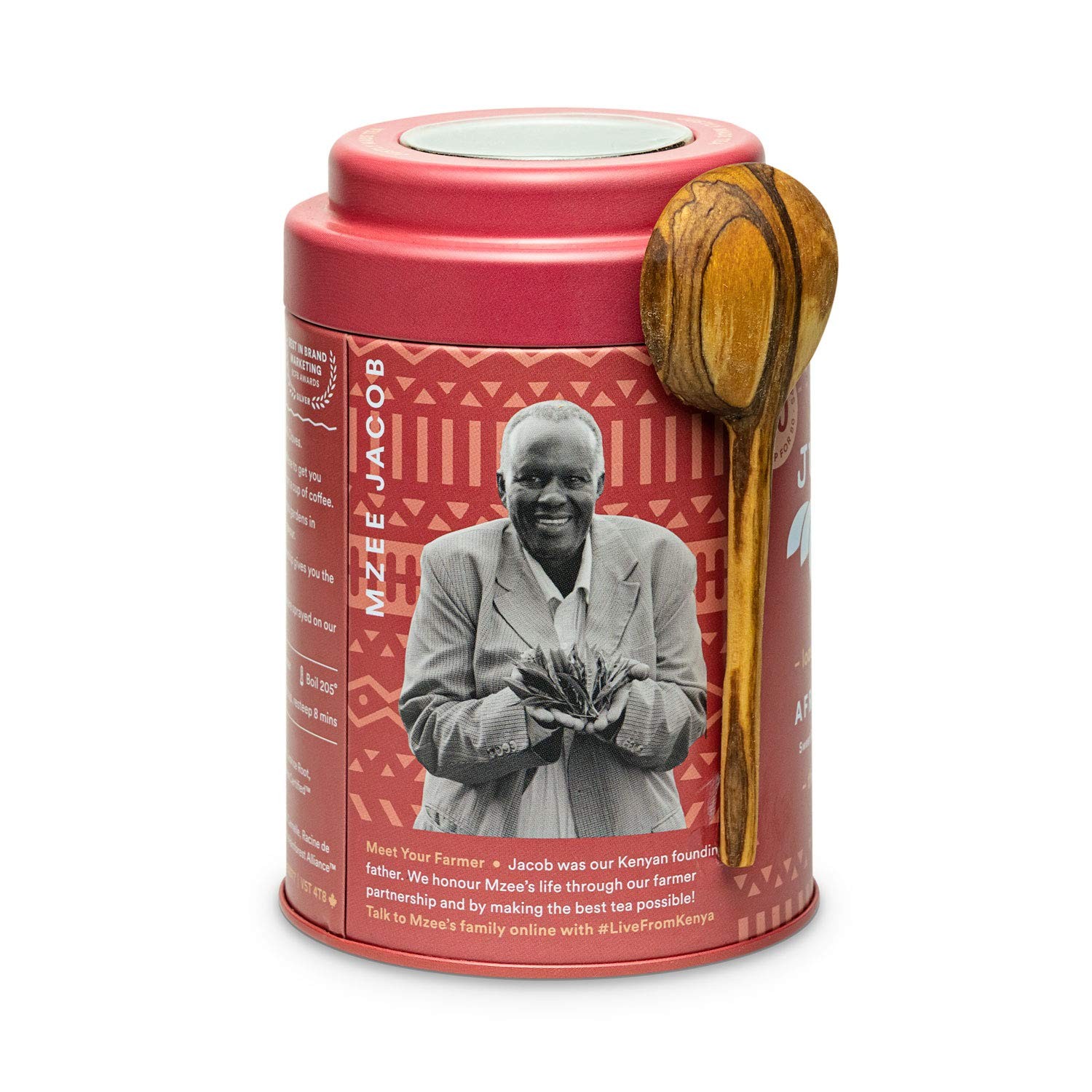 AFRICAN CHAI | Loose Leaf Black Tea | Tin with Hand Carved Tea Spoon | 40+ Cu…