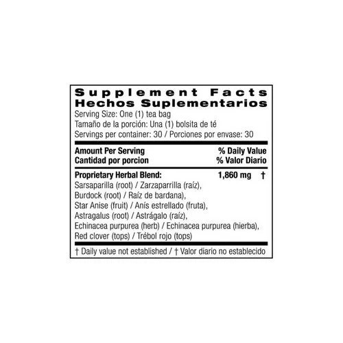 Lymph Support Tea 30 Bags by Bio Nutrition Inc