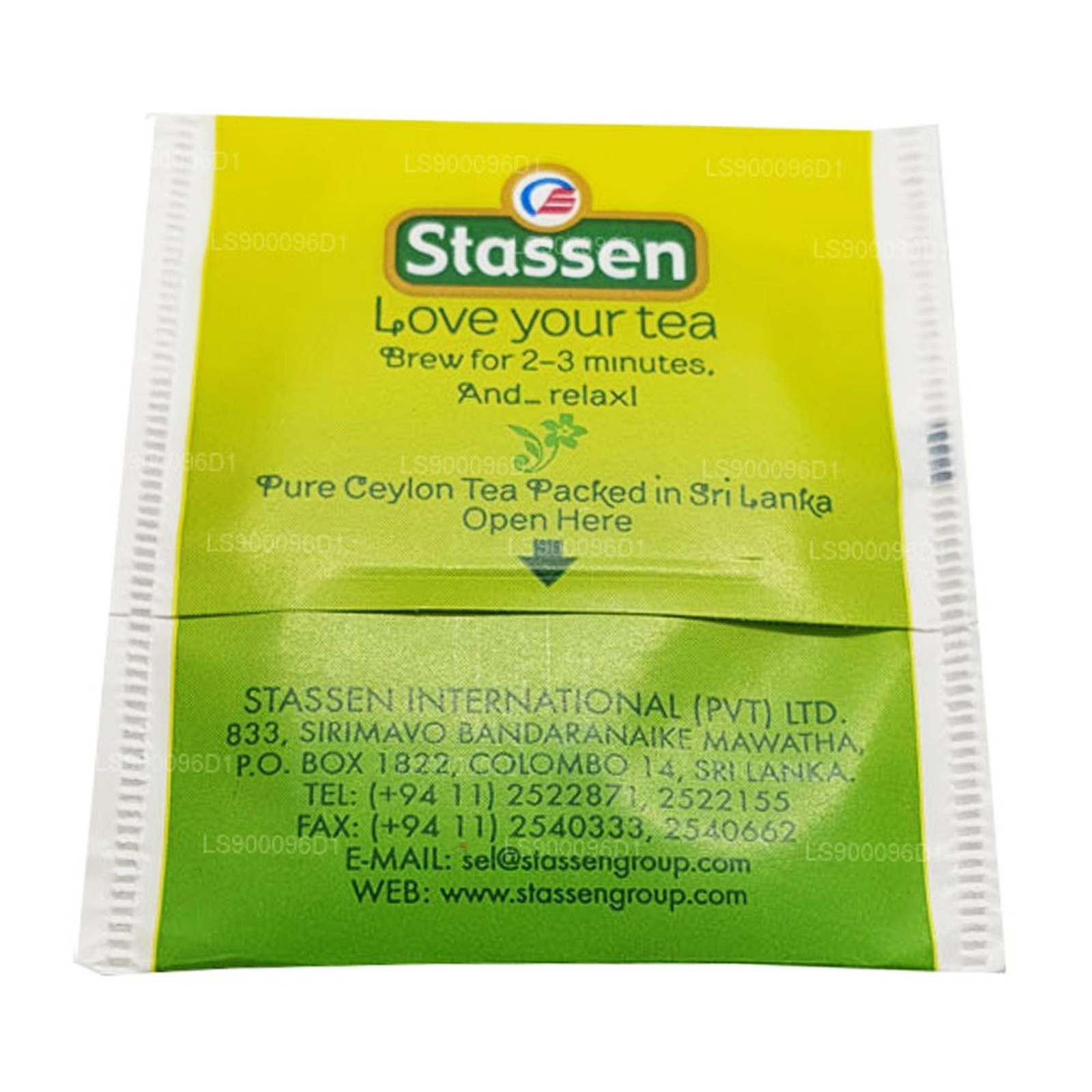 Stassen Pure Jasmine Green Tea, 100 Tea Bags 100 Count (Pack of 1)