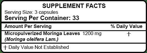 Hanan Moringa | 100 Capsules | Naturally Aids in Supporting Healthy Metabolism (