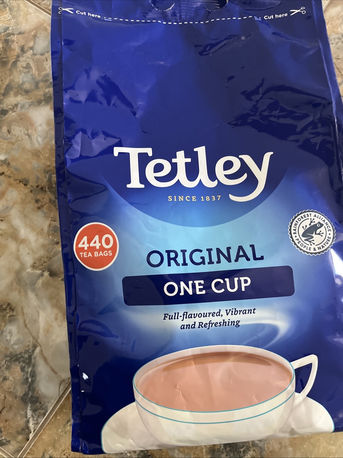 Tetley Original Tea Bags 440 Teabags 100% Natural Black Tea