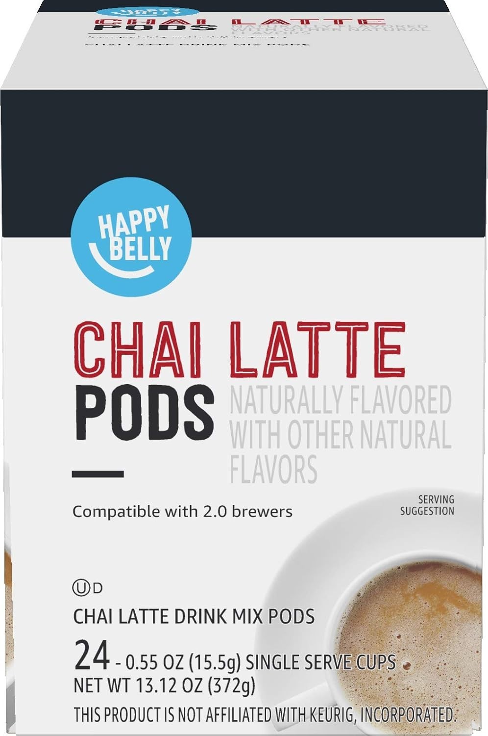 24 Count Chai Latte Tea Pods – High Caffeine & Convenient Brewing Luxury