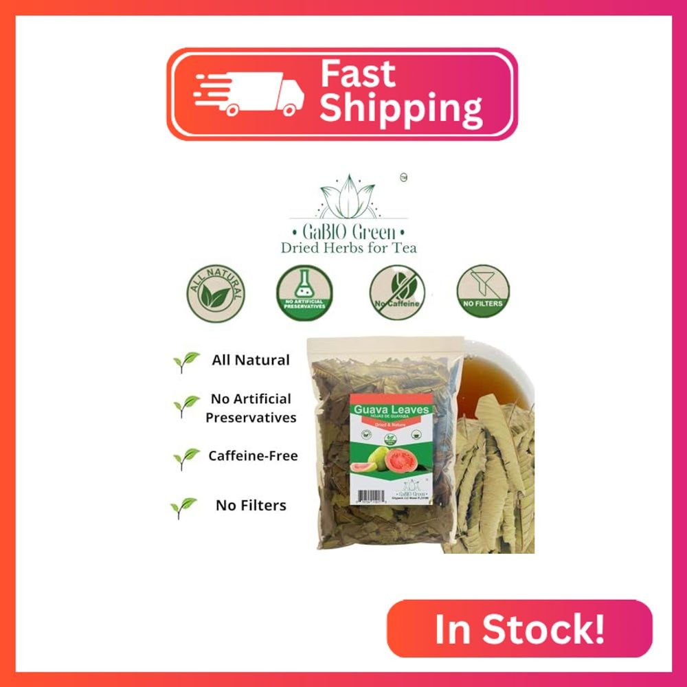Hoja de guayaba Premium 220 Leaves (4.4oz / 124.7g) 100% Natural whole Dried Gua