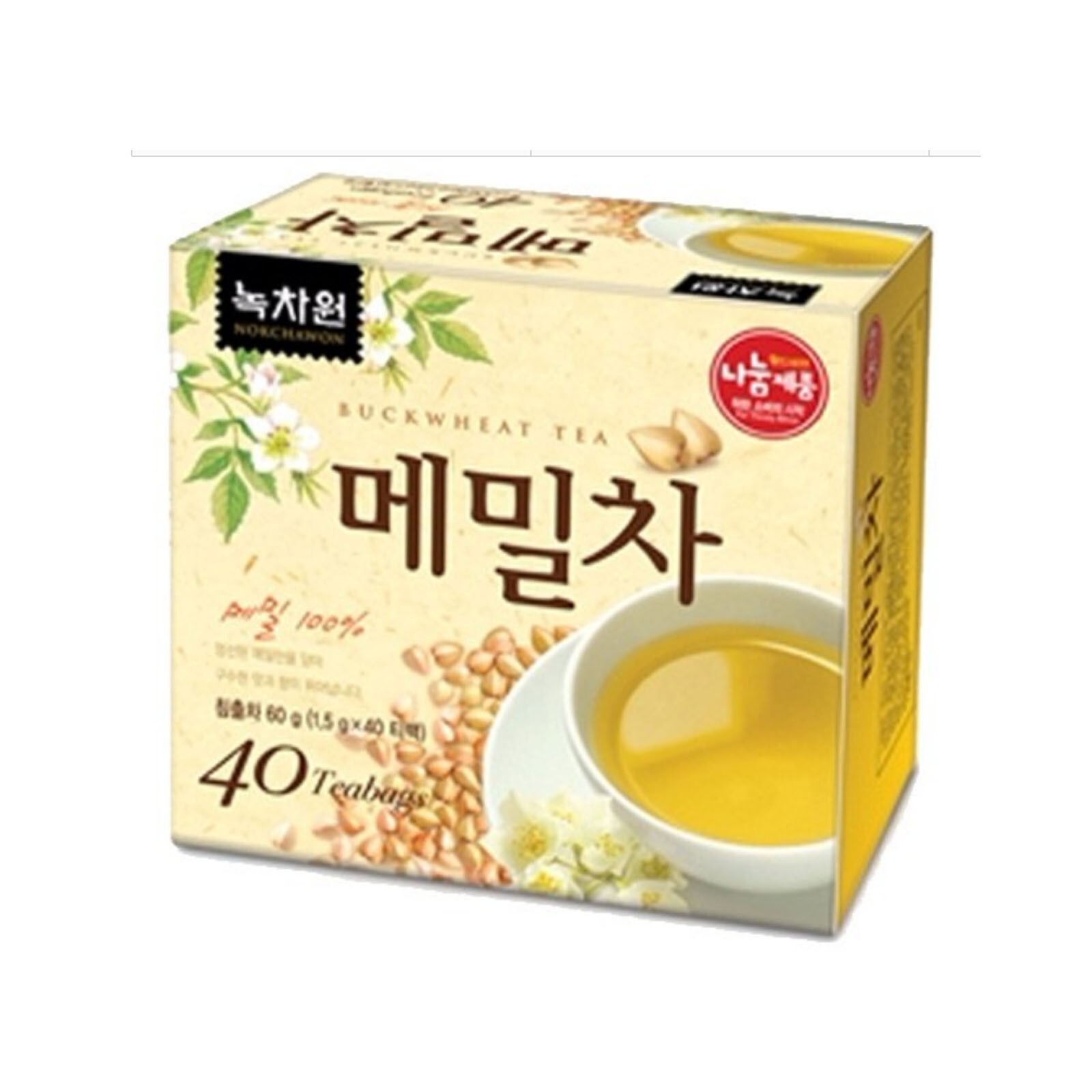 Korea Nokchawon Buckwheat Tea 40 Tea bag Free Shipping wt Tracking