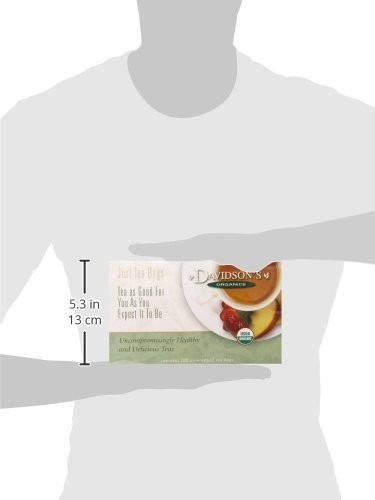 Davidson’s Cherries Jubilee Organic Tea 100 Count Caffeine Free Dessert Brew