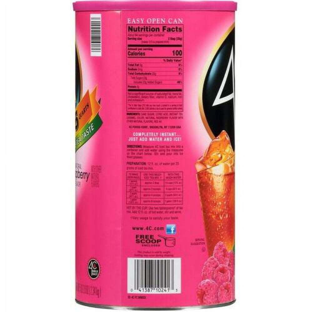 4C 35 QT Raspberry Iced Tea Mix (82.6 oz.)x2