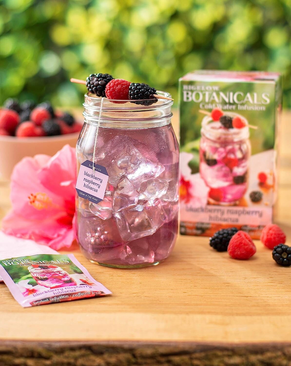 Bigelow Botanicals Blackberry Raspberry Hibiscus Cold Water Infusions – 18 bags