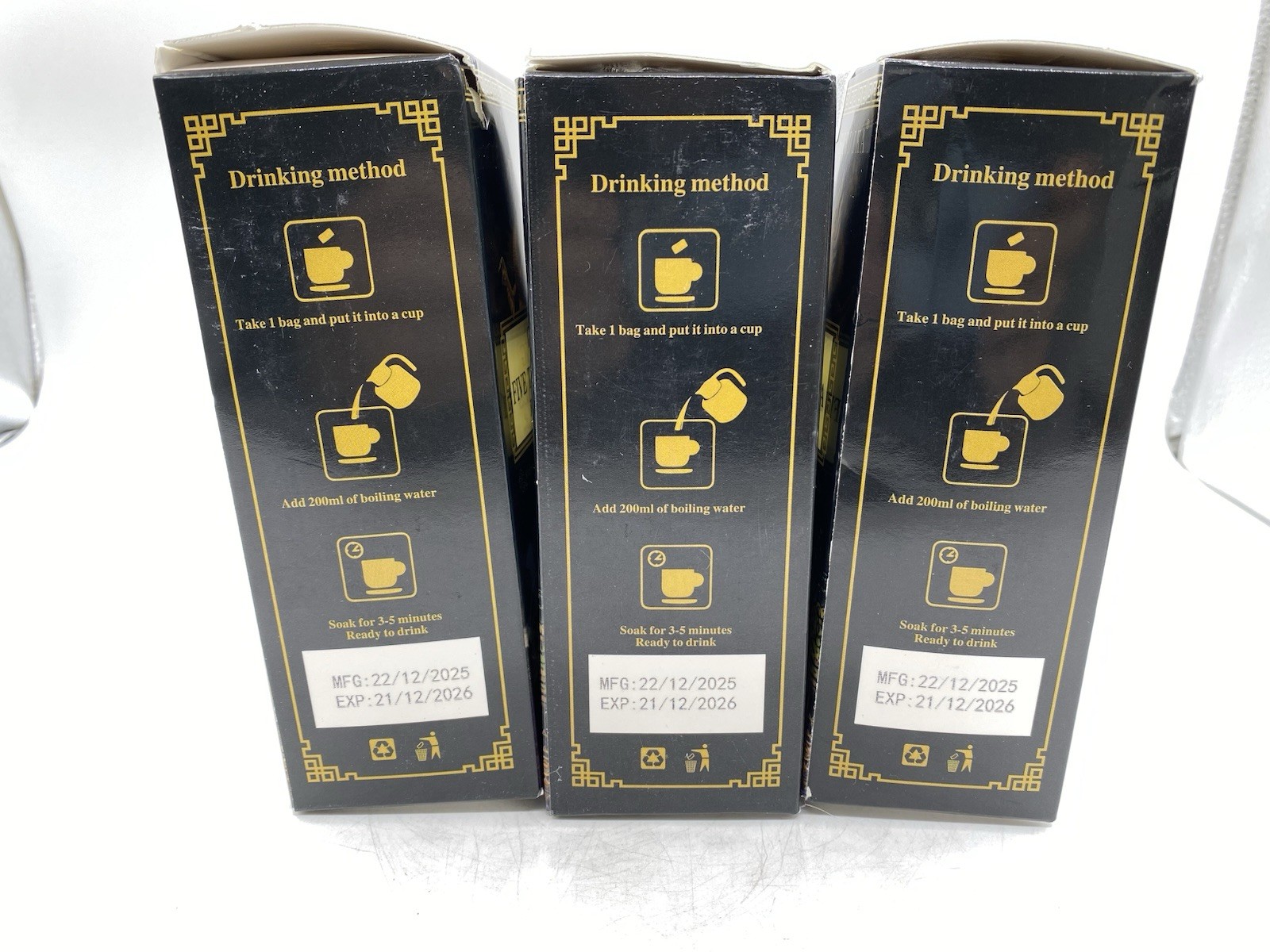 Ginseng Five Treasures Tea Kidney Zhu Gen Wu Bao Cha Wubao Bags 3 Pack