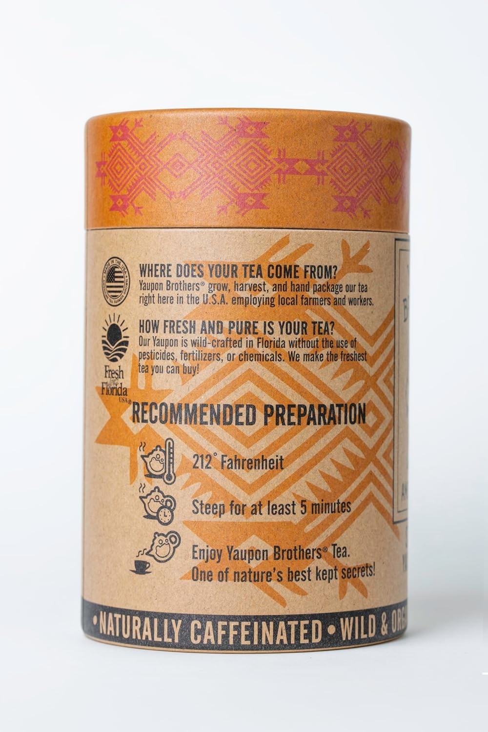 Yaupon Brothers Spiced Peach Tea – 16 16 Count (Pack of 1)