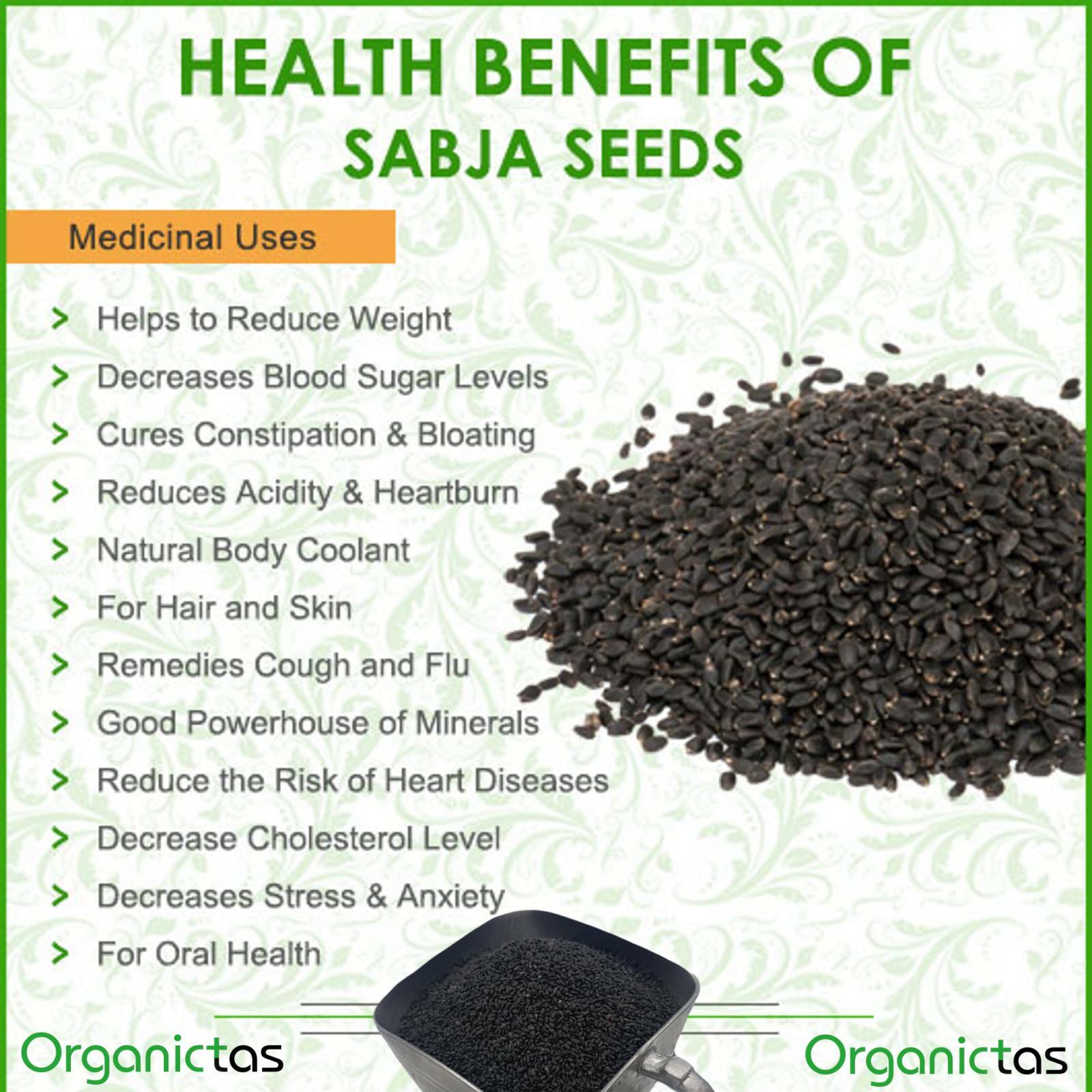 Basil Seeds Tukmaria Natural Drink Weight Loss Slimming Organic Premium Quality