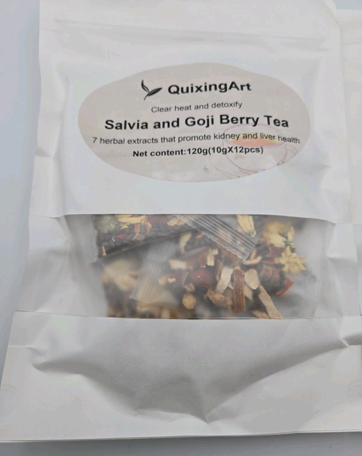 Dandelion Wolfberry Herbal Tea 2-Pack 240g 24 Bags Goji Berry FDA NEW
