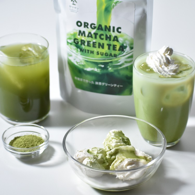 Japan Green Tea Powder/ Matcha Organic Sweetened Powder, Beverages(200g) YAMASAN