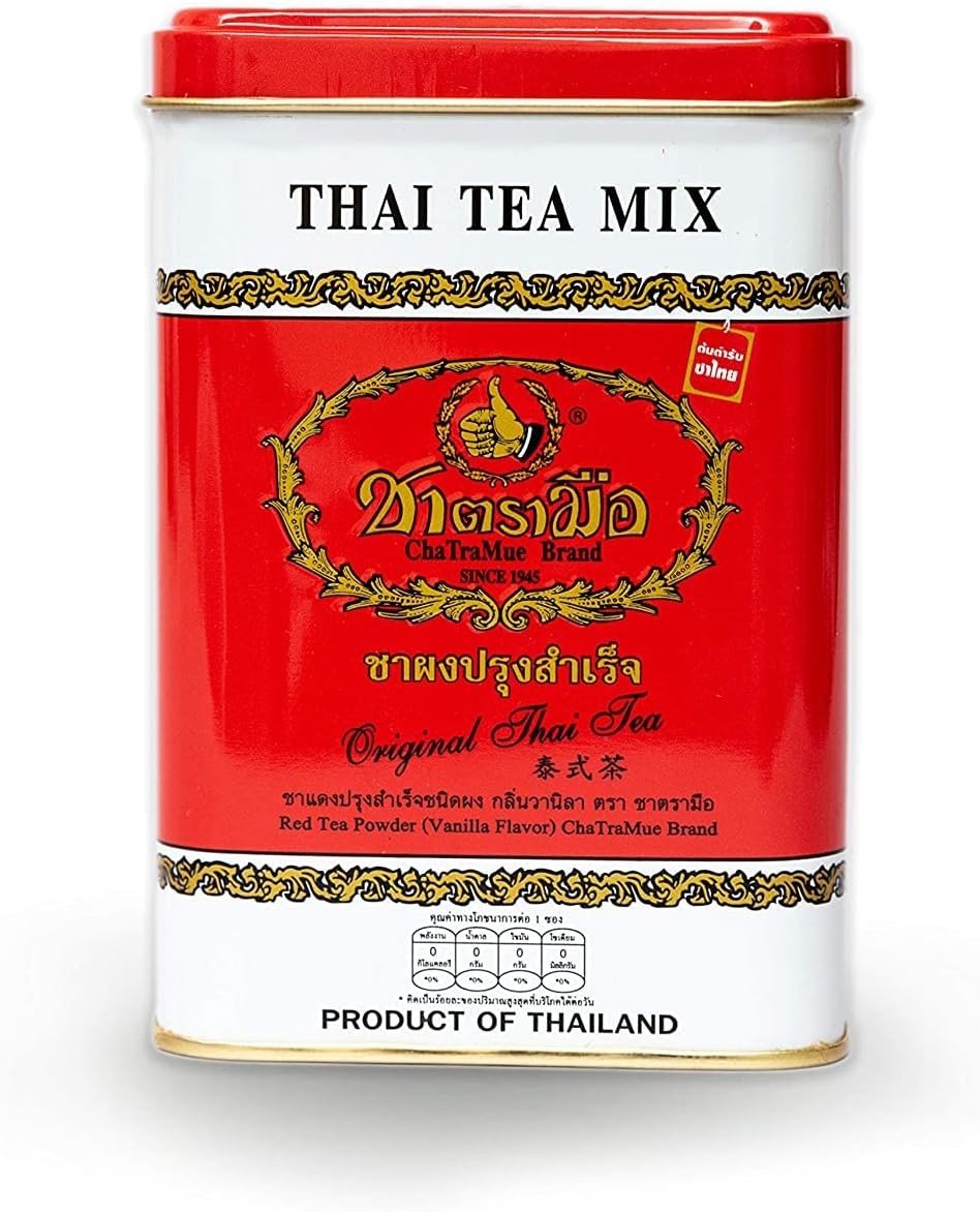 Number One Original Thai Tea Bags Red Label for Iced Tea, Milk Tea or Boba Tea