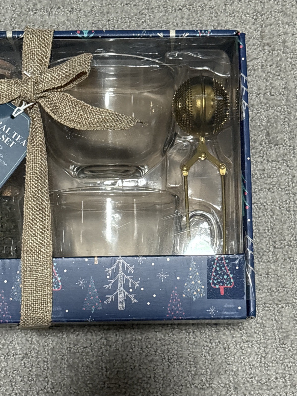 Thoughtfully Gourmet Foods Tea Gift Set W/ variety of teas, mugs & infusers