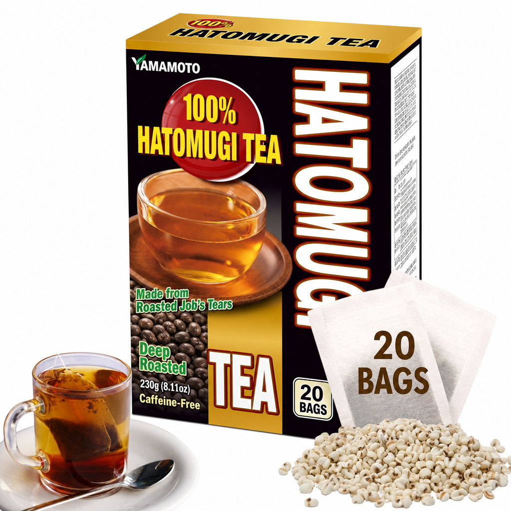 Natural Roasted Hatomugi Herbal Tea – Japanese Grain Tea for Digestive & Daily W